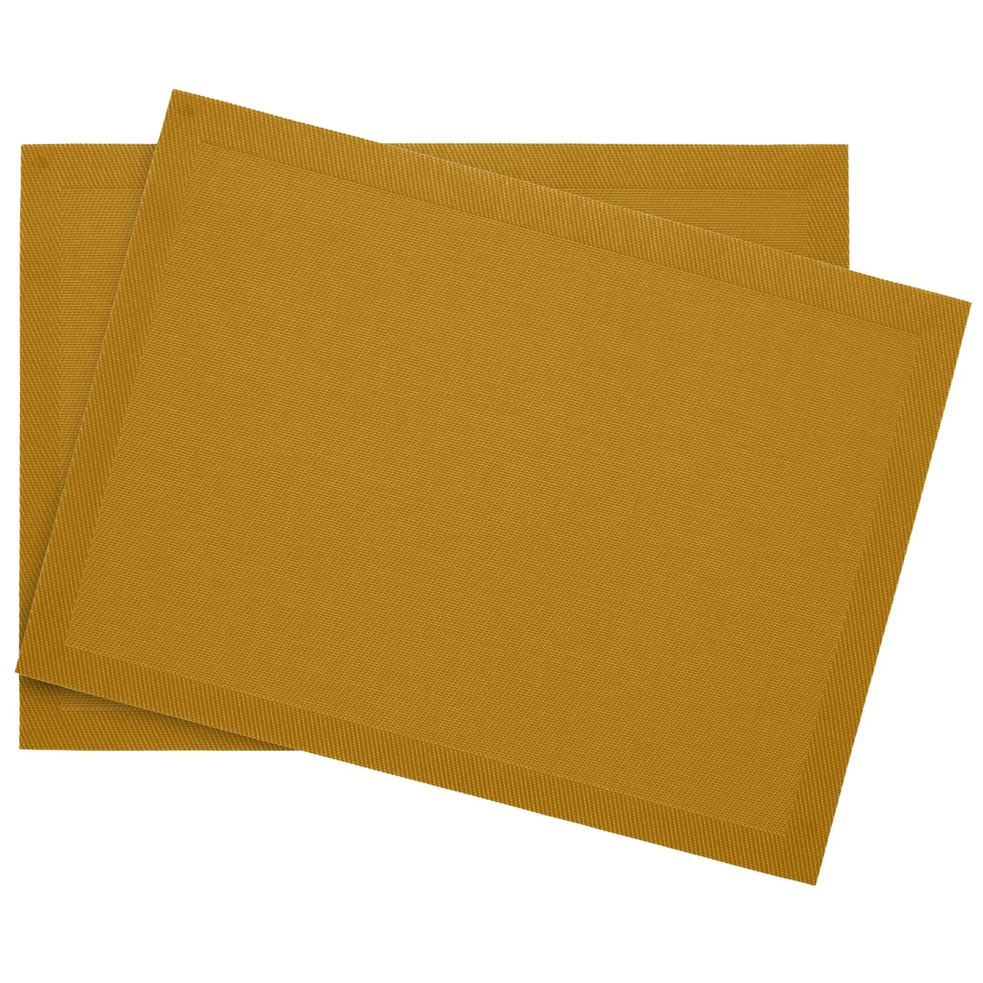 Lot de 2 sets de table synthétique 33x46 cm TAKAO jaune Gold
