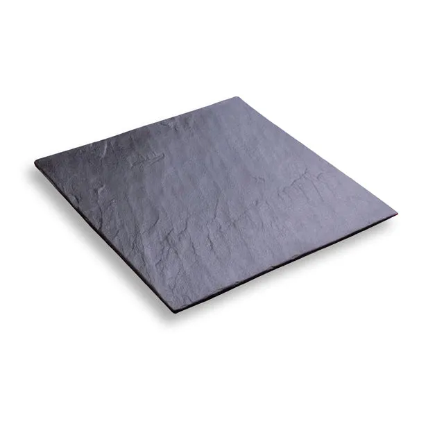 ASSIETTE CARREE ARDOISE
NATURELLE 35X35CM
