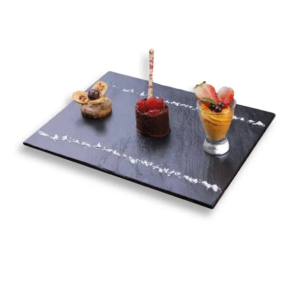 ASSIETTE RECTANGULAIRE
ARDOISE NATURELLE35X25CM