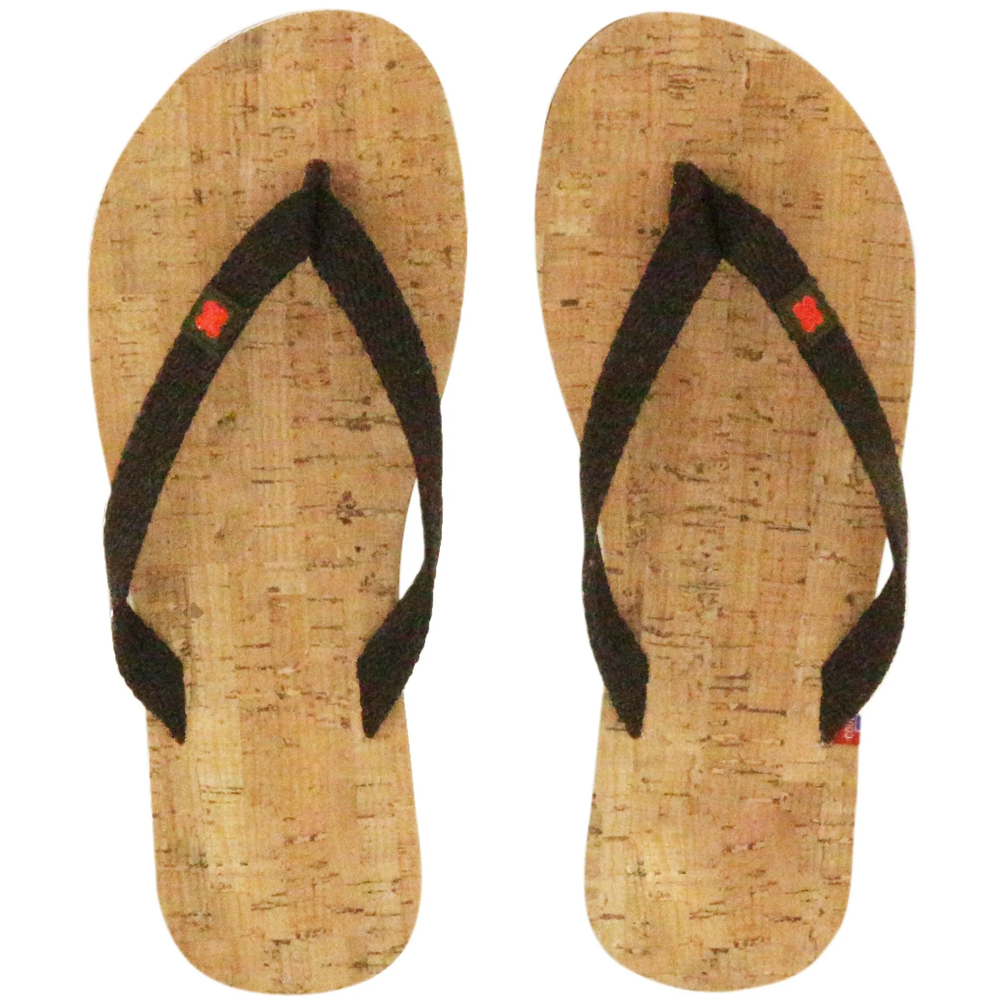 Tong en liège et bride en coton recyclé MOOREA 38/39 marron Chocolat