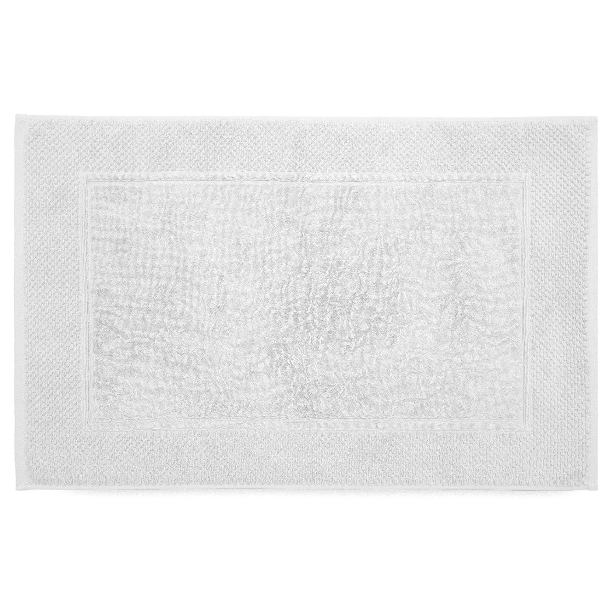 Tapis de bain coton 1000 g/m² 50x80 cm TETHYS blanc neige