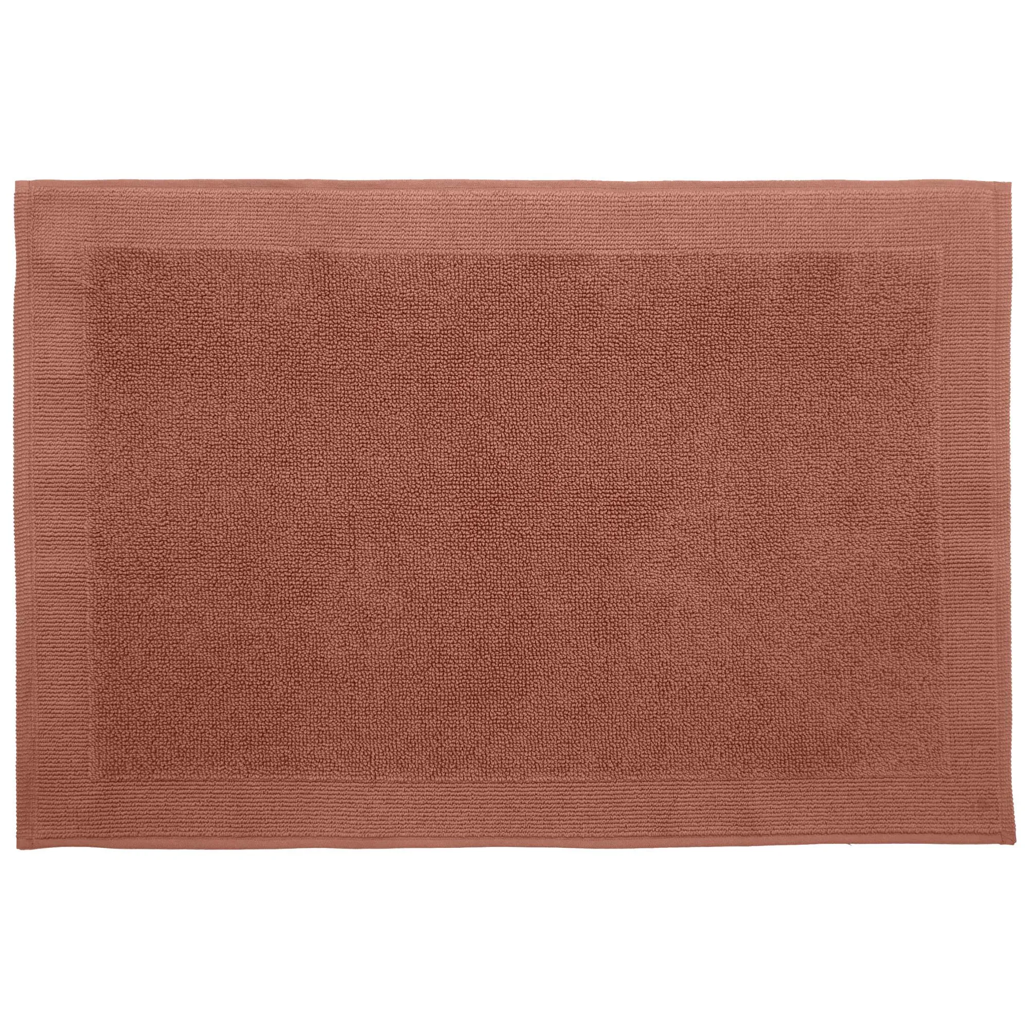 Tapis de bain 1350 g/m² 50x70 cm BAMAKO 100% coton orange Terre