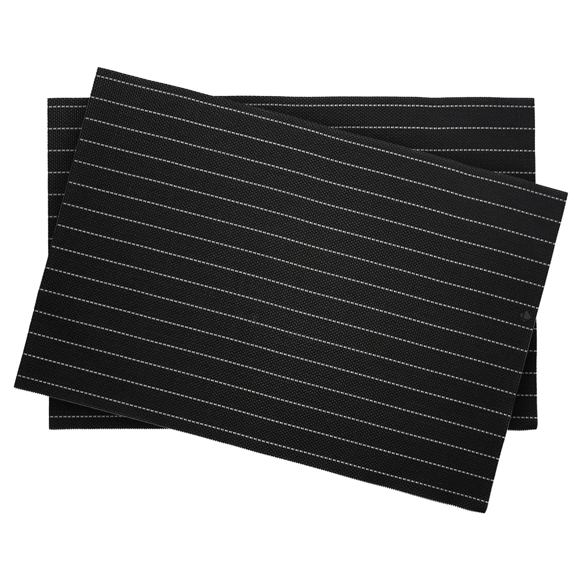 Lot de 2 sets de table 30x45 cm RAYA noir