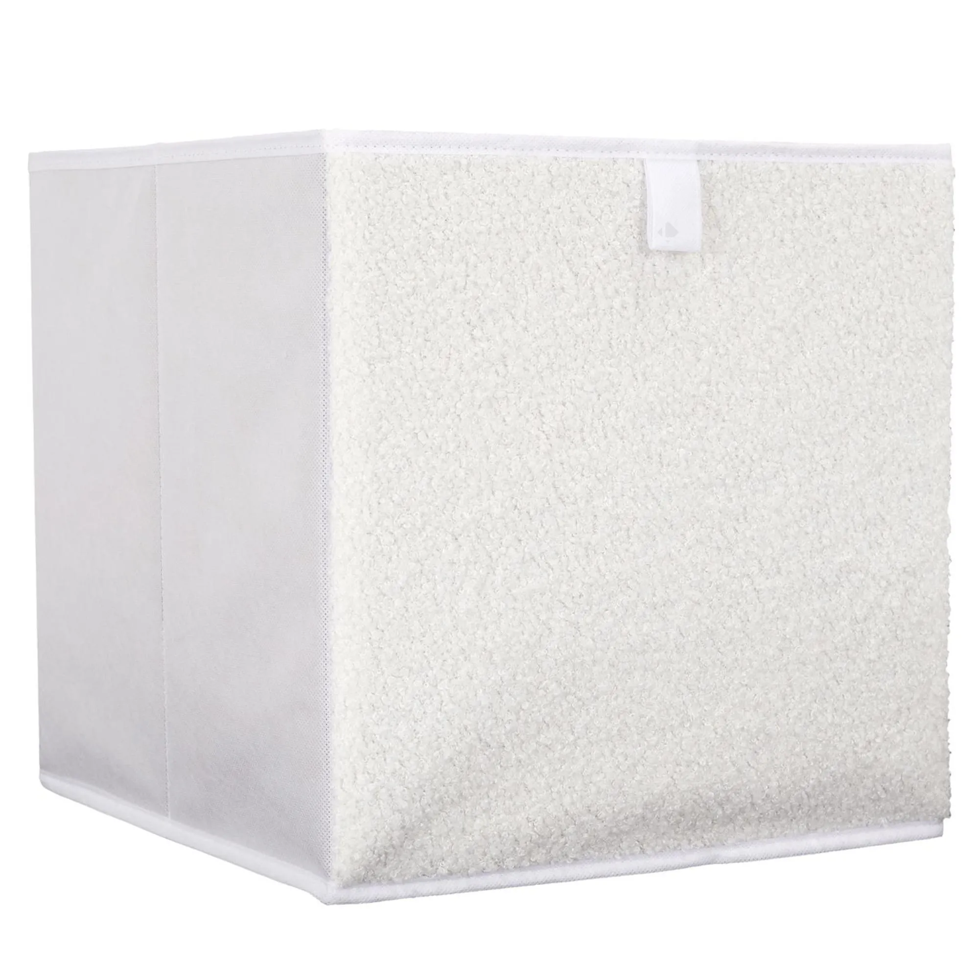 Cube de rangement décoratif 27 L collection WHITE 30x30x30 cm blanc