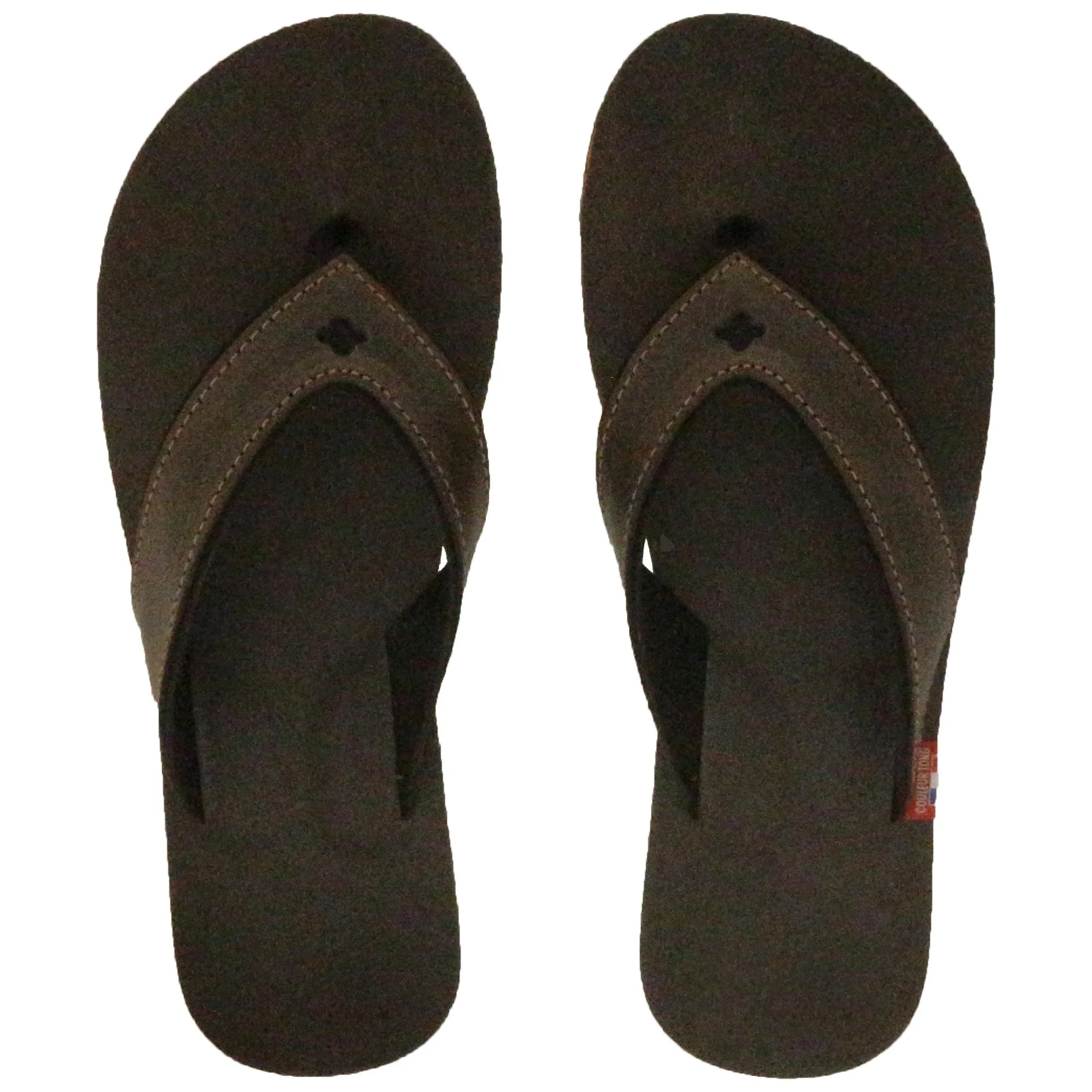 Tong bride large en cuir SPERONE 38/39 marron Chocolat