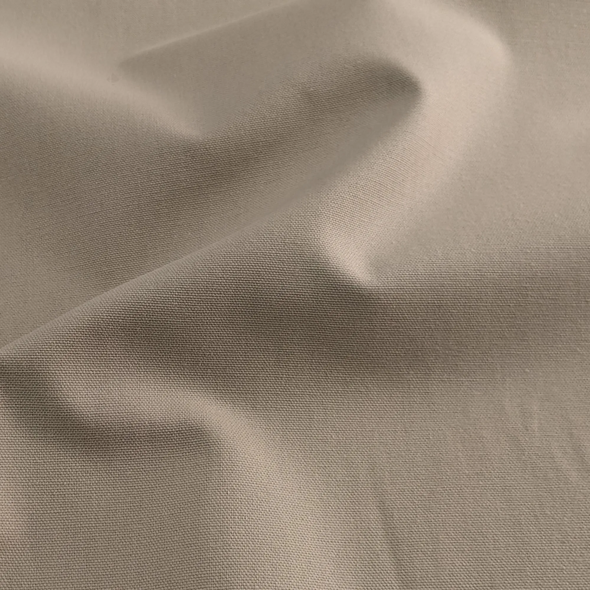 Tissu d'ameublement uni coton laize 280 cm DIABOLO marron Jute