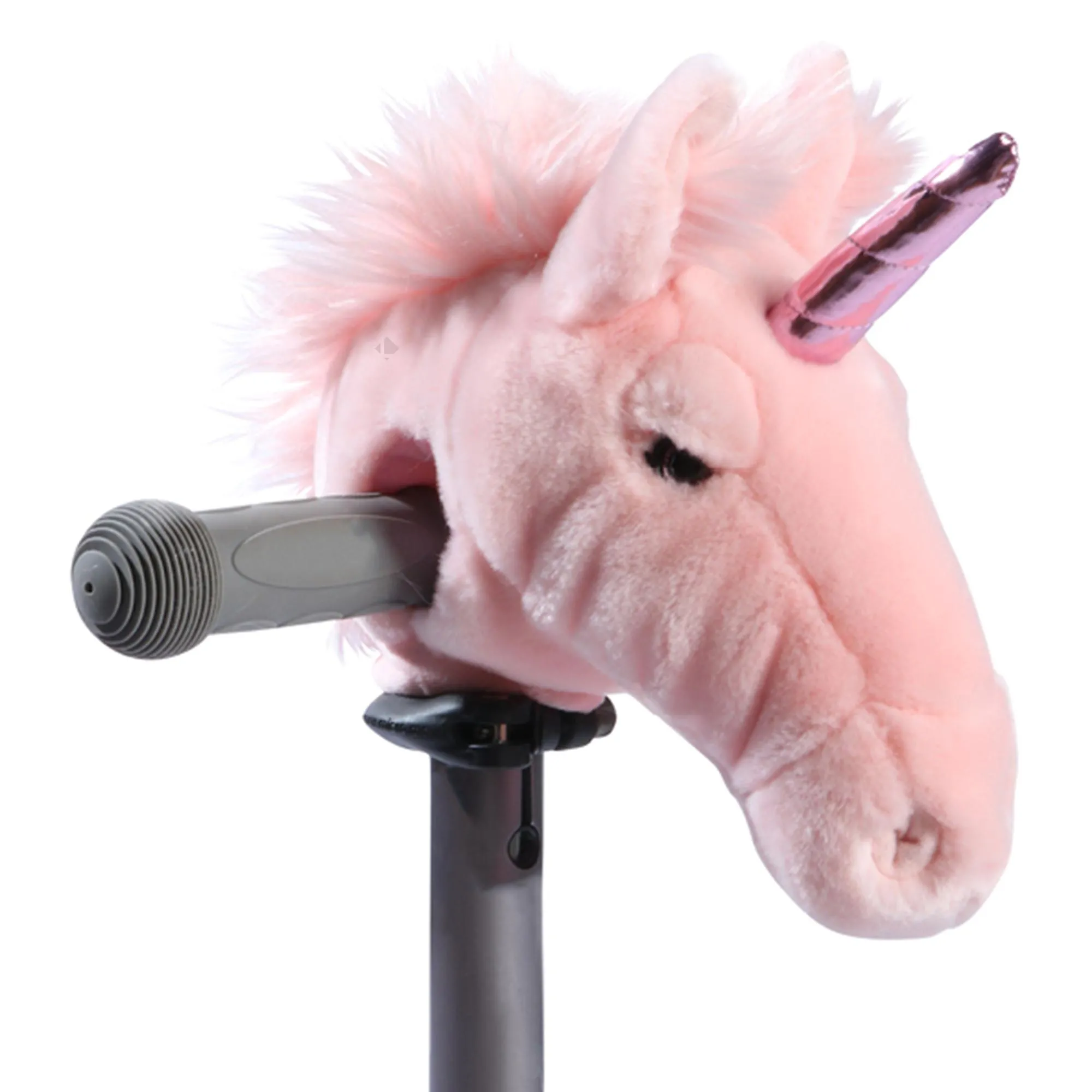 Tête de trottinette en acrylique collection SOFT ANIMALS licorne rose