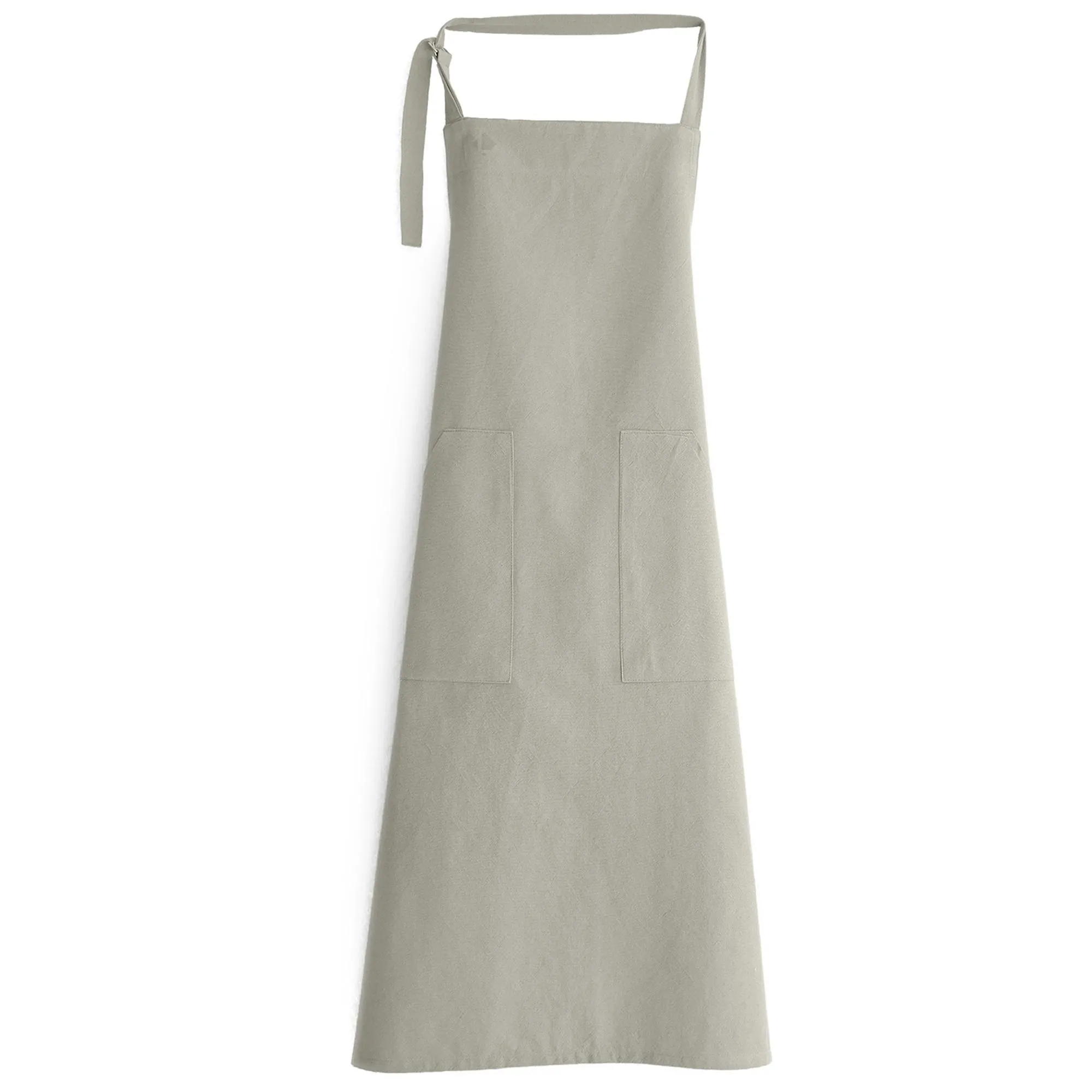 Tablier de cuisine double poche 70x90 cm 100% coton HONO blanc Naturel