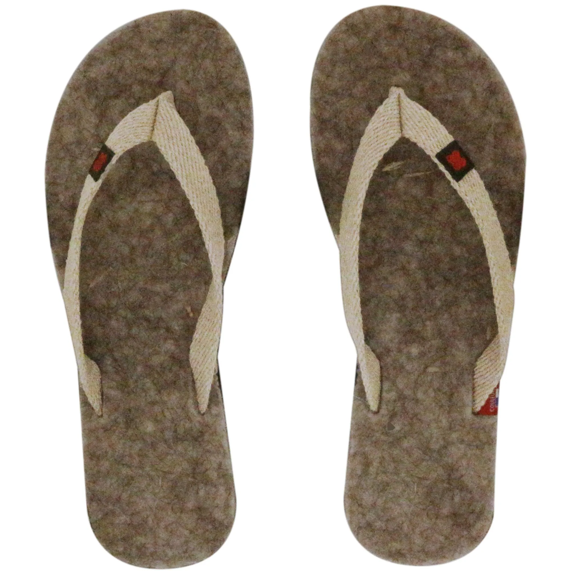 Tong en laine artisanale de la collection GEVAUDAN taille 40/41 Gris