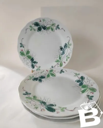 4 assiettes anciennes, Leboeuf Millet, Creil & Montereau