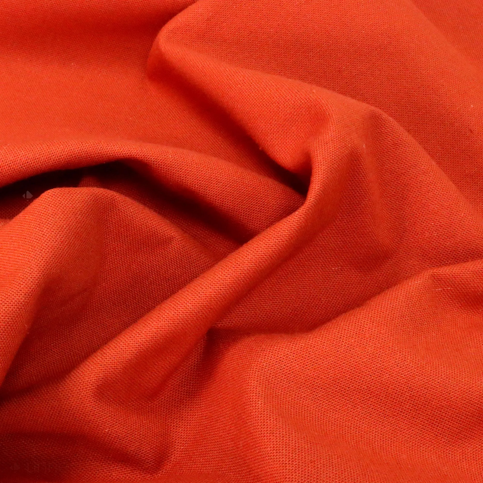 Tissu d'ameublement uni coton laize 280 cm DIABOLO orange Terracotta