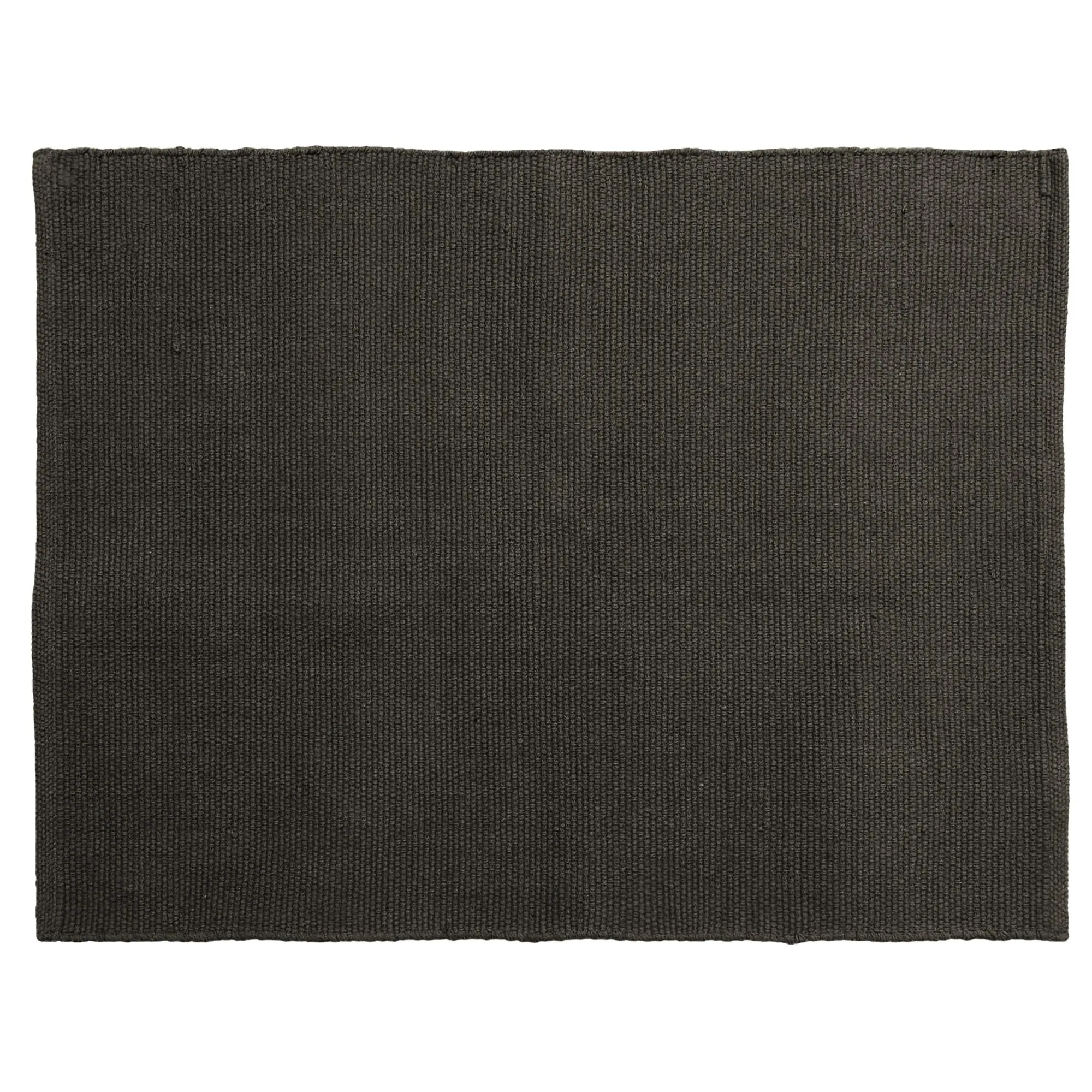 Tapis rectangulaire 130x170 cm pur coton collection MOOREA marron café