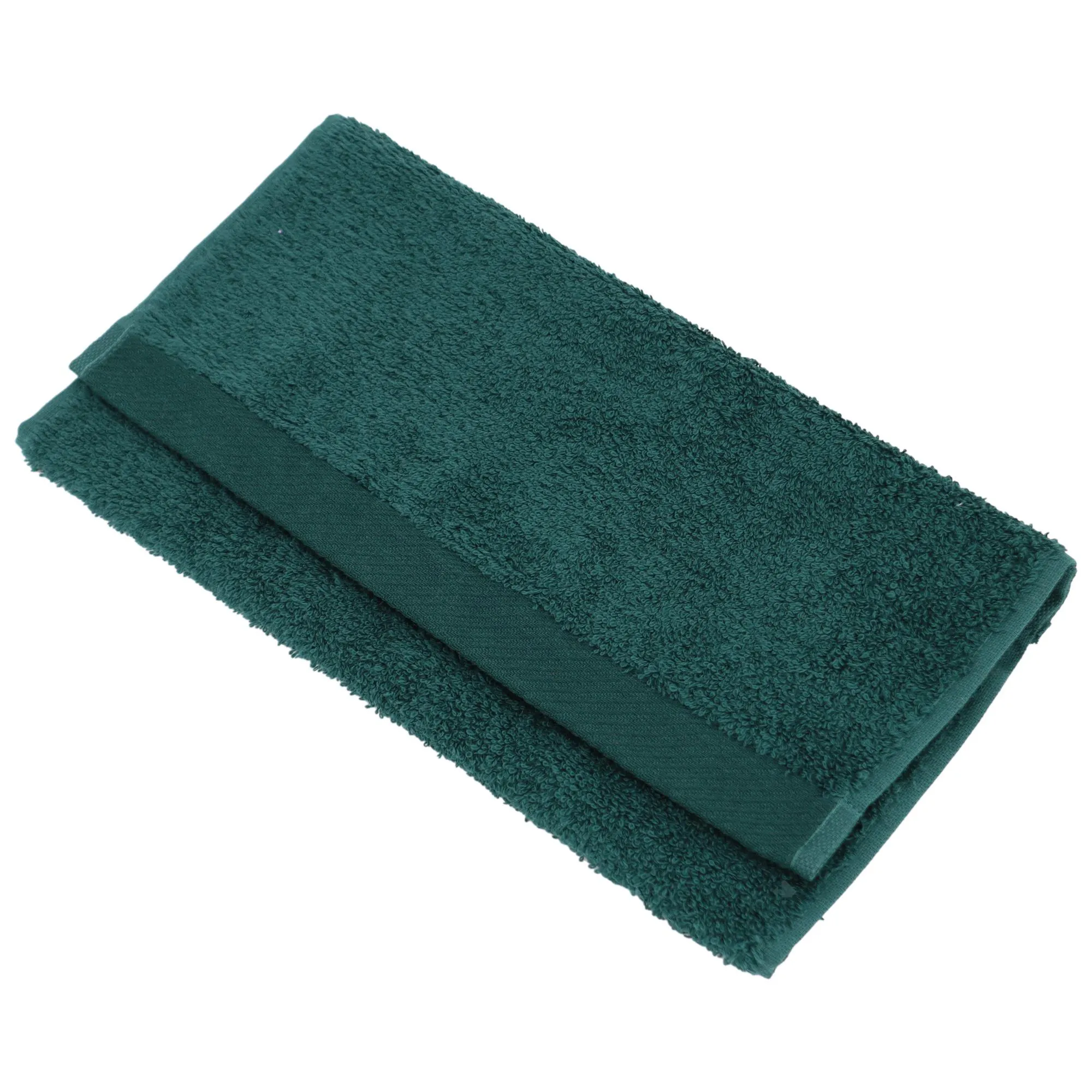 Serviette invité 30x50 cm 100% coton peigné ALBA kaki