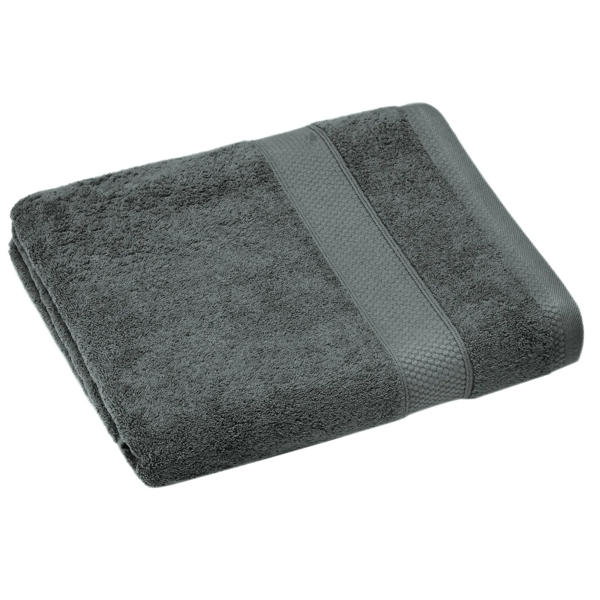 Serviette de toilette coton 550 g/m2 50x90 cm NAÏA gris Anthracite