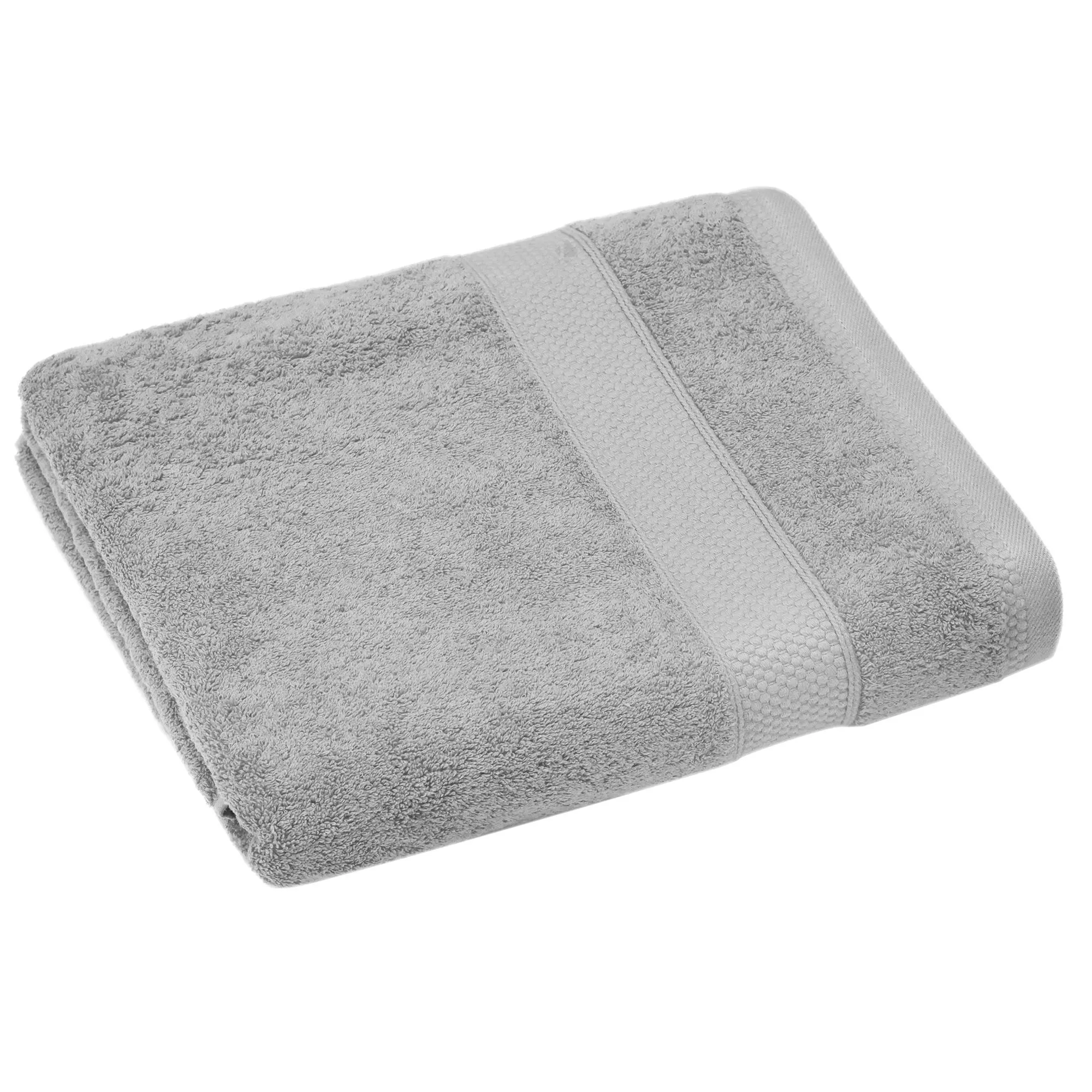 Serviette de toilette coton 550 g/m2 50x90 cm NAÏA gris Perle