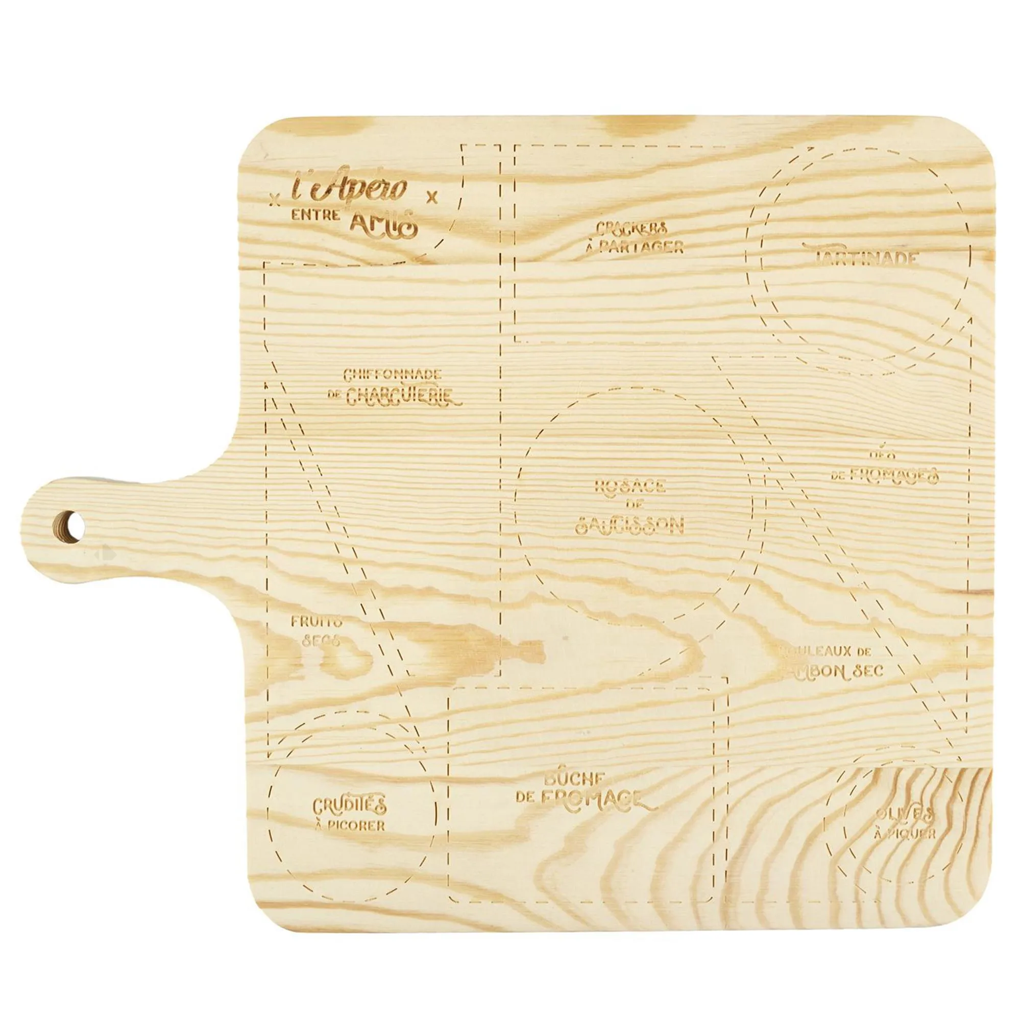 Planche de présentation en bois en schima collection EPICURE marron