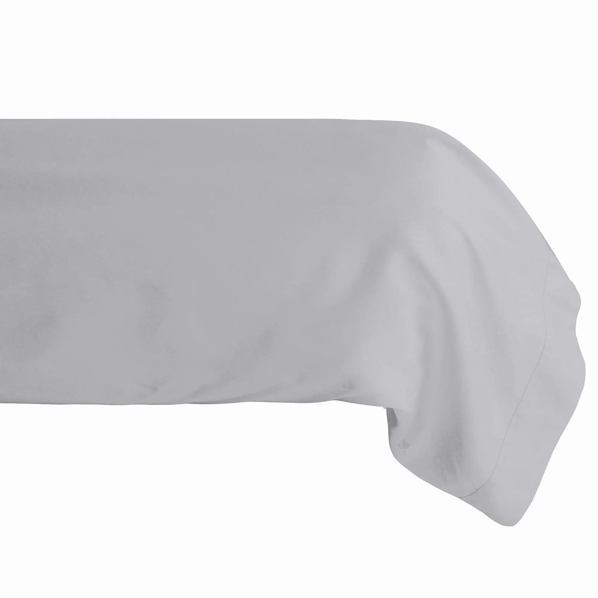 Taie de traversin 43x190 cm percale de coton MANOIR gris Acier