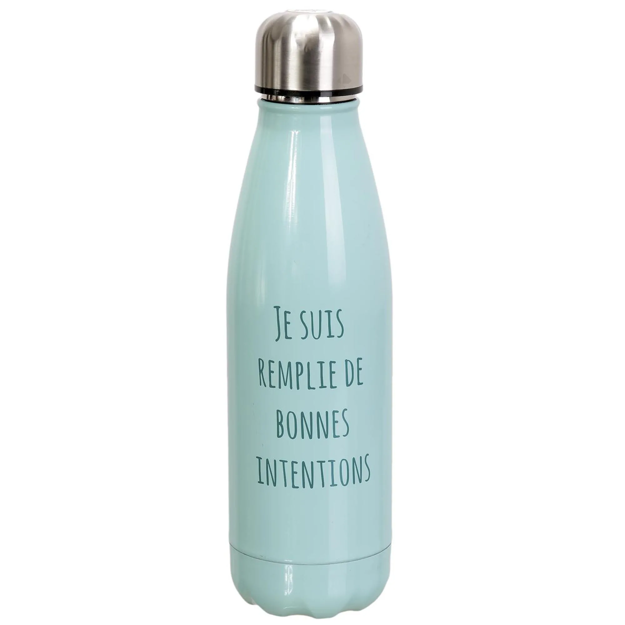 Bouteille isotherme en acier inoxydable 50cl SPEECH "intentions" bleu