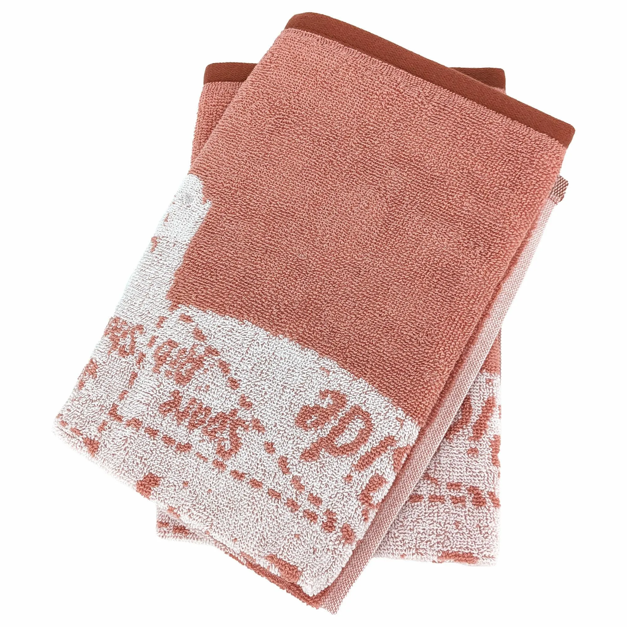 Lot de 2 torchons de cuisine pur coton 50x50 cm GRILLUXE rose