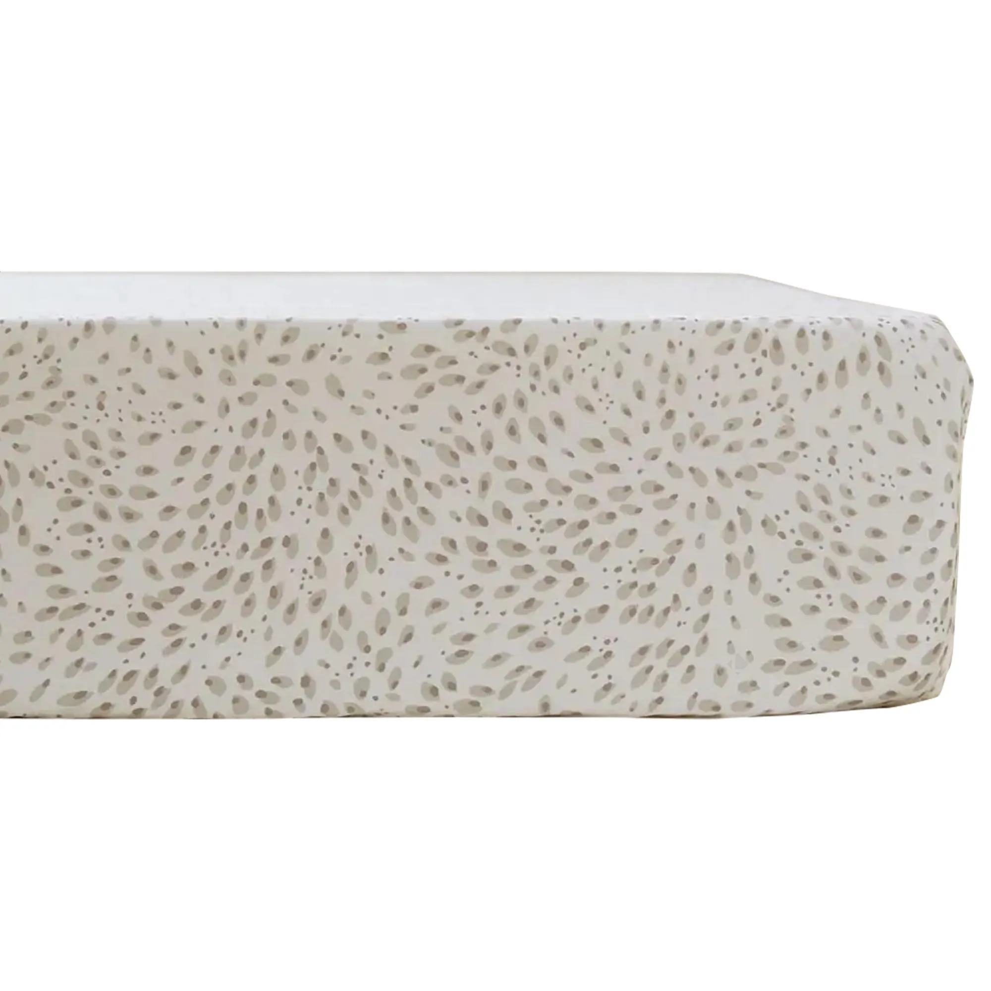 Drap housse 140x190 cm en satin de coton bonnet 30 cm NINA blanc