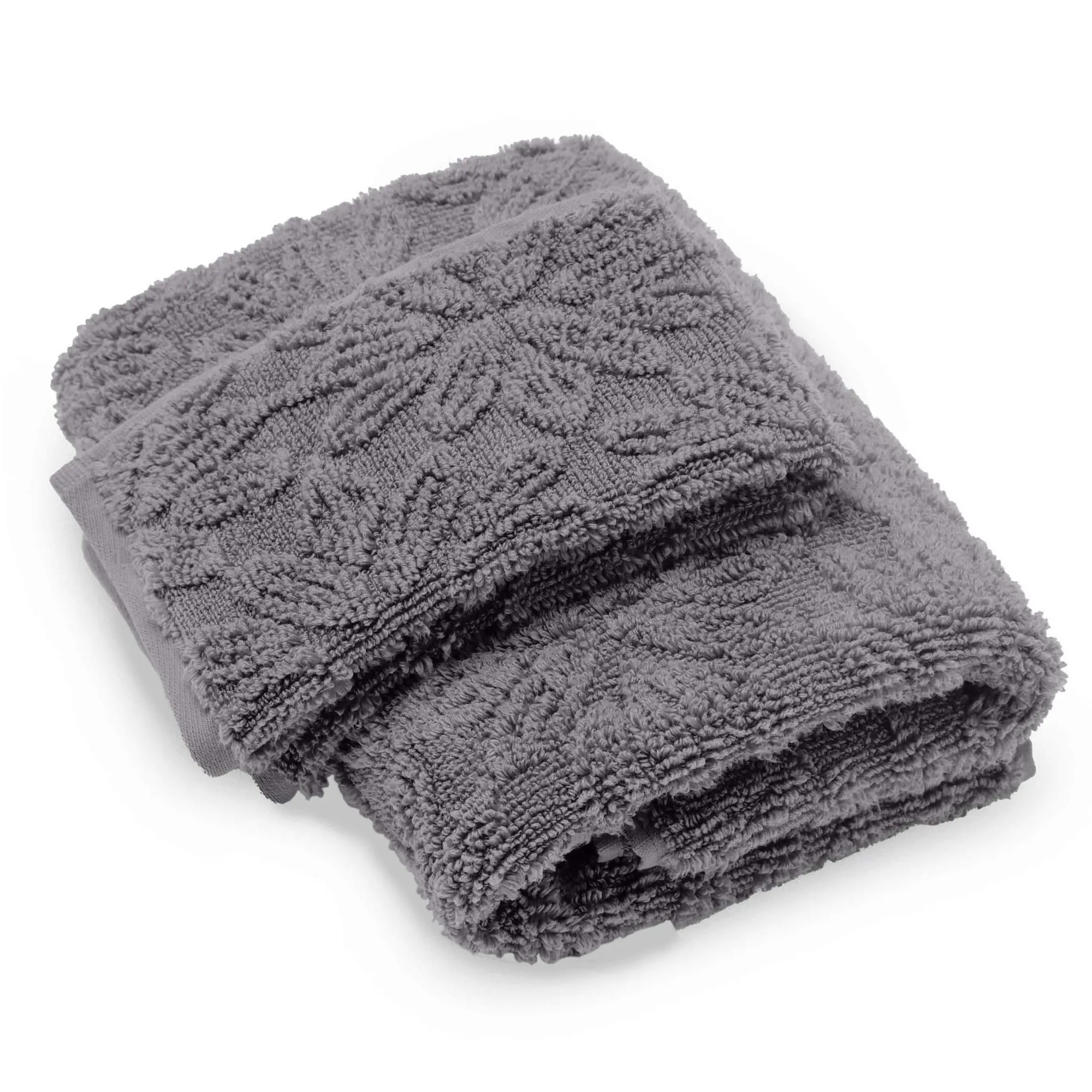 Serviette invité 420 g/m² 30x50 cm BAMAKO micro-coton gris Brume