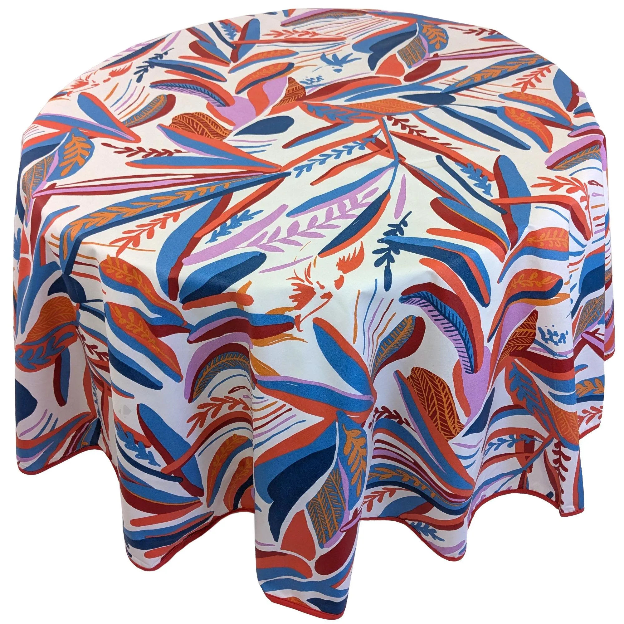 Nappe ronde 170 cm CHILI multicolore Salsa 100% coton + enduction acrylique