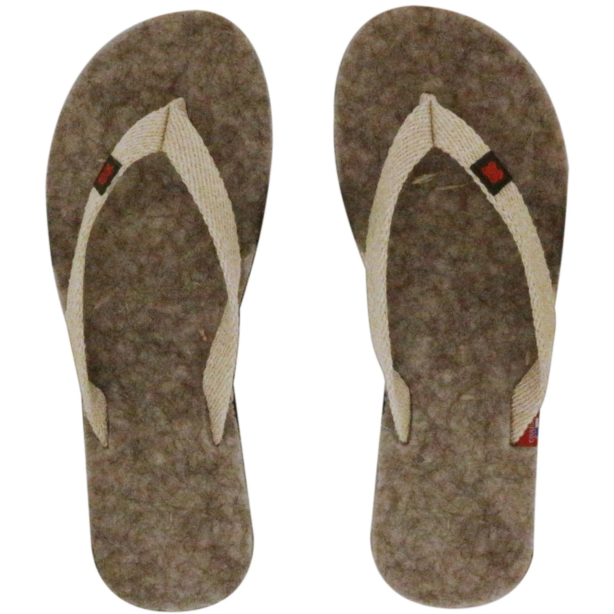 Tong en laine artisanale de la collection GEVAUDAN taille 38/39 Gris