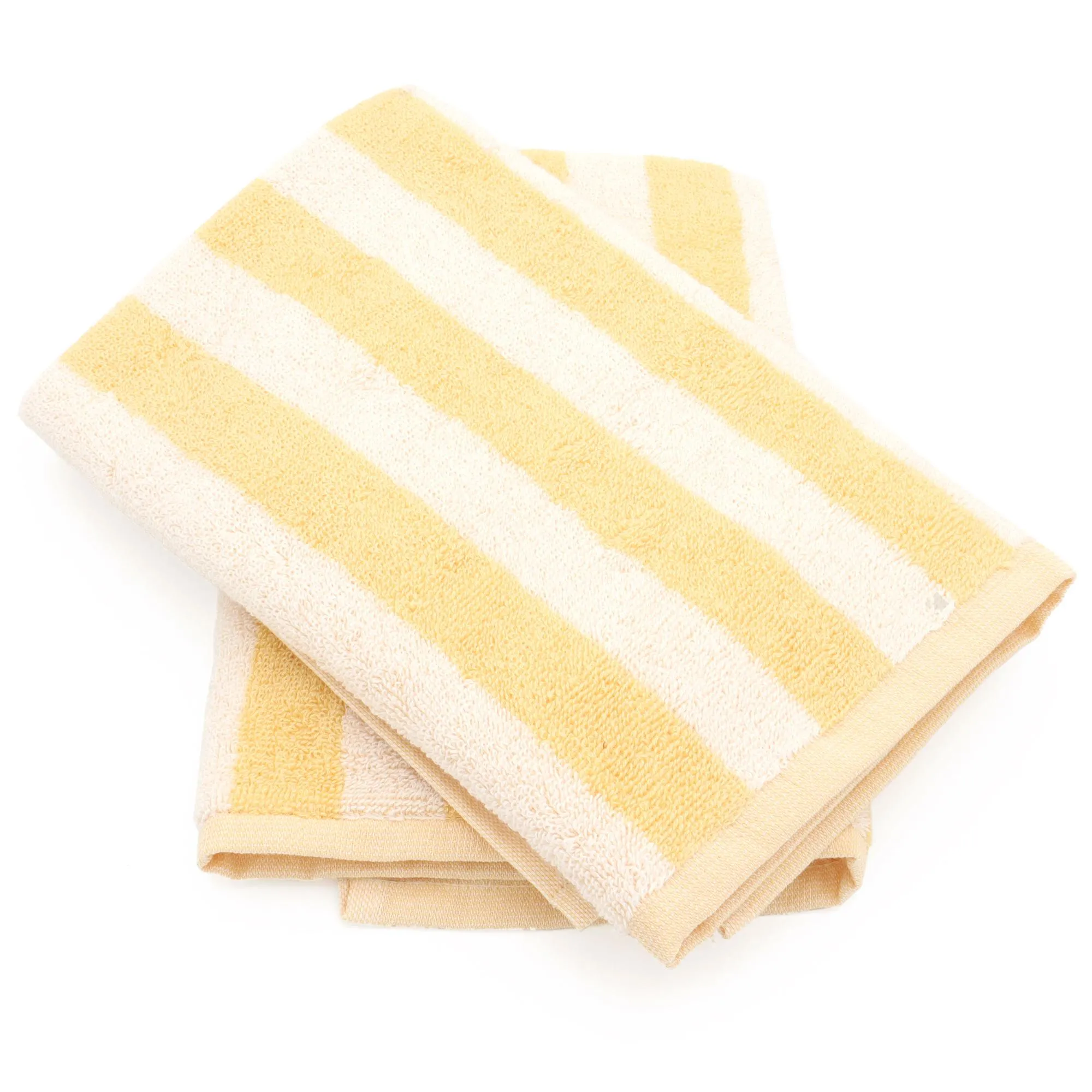 Lot de 2 torchons de cuisine éponge 50x50 cm coton PAT II jaune