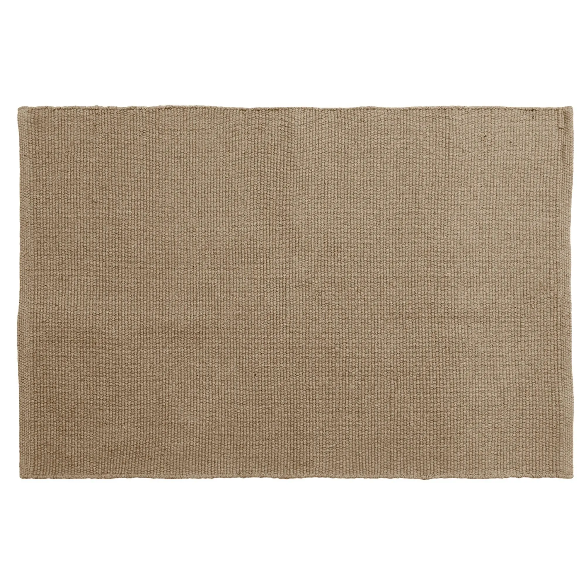 Tapis rectangulaire 60x90 cm pur coton collection MOOREA marron camel