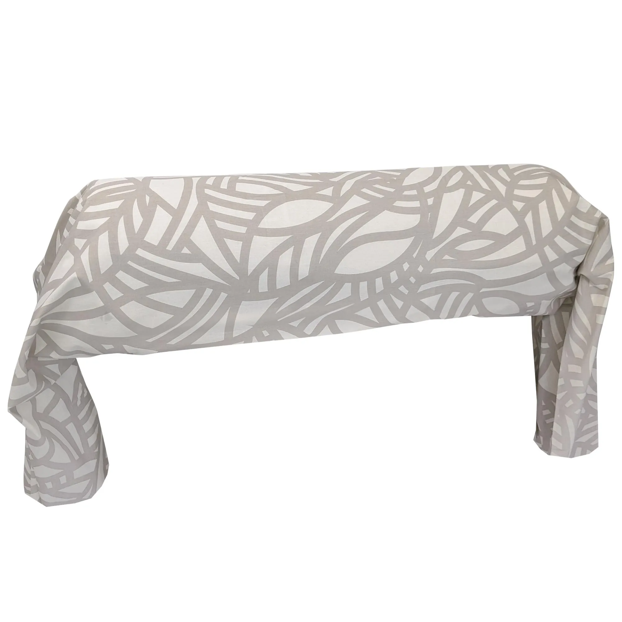 Taie de traversin 240x43 cm 100% coton lavé SERENA Beige écru