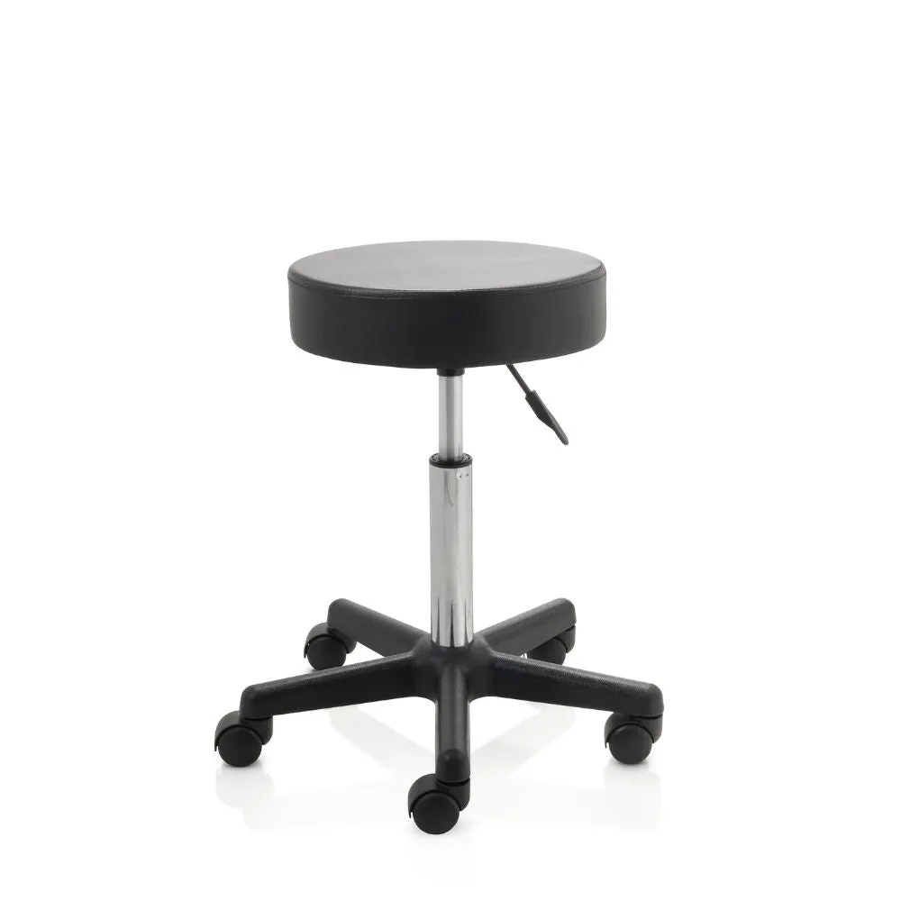 ZenGrowth Tabouret noir avec structure en plastique sans anneau de pied