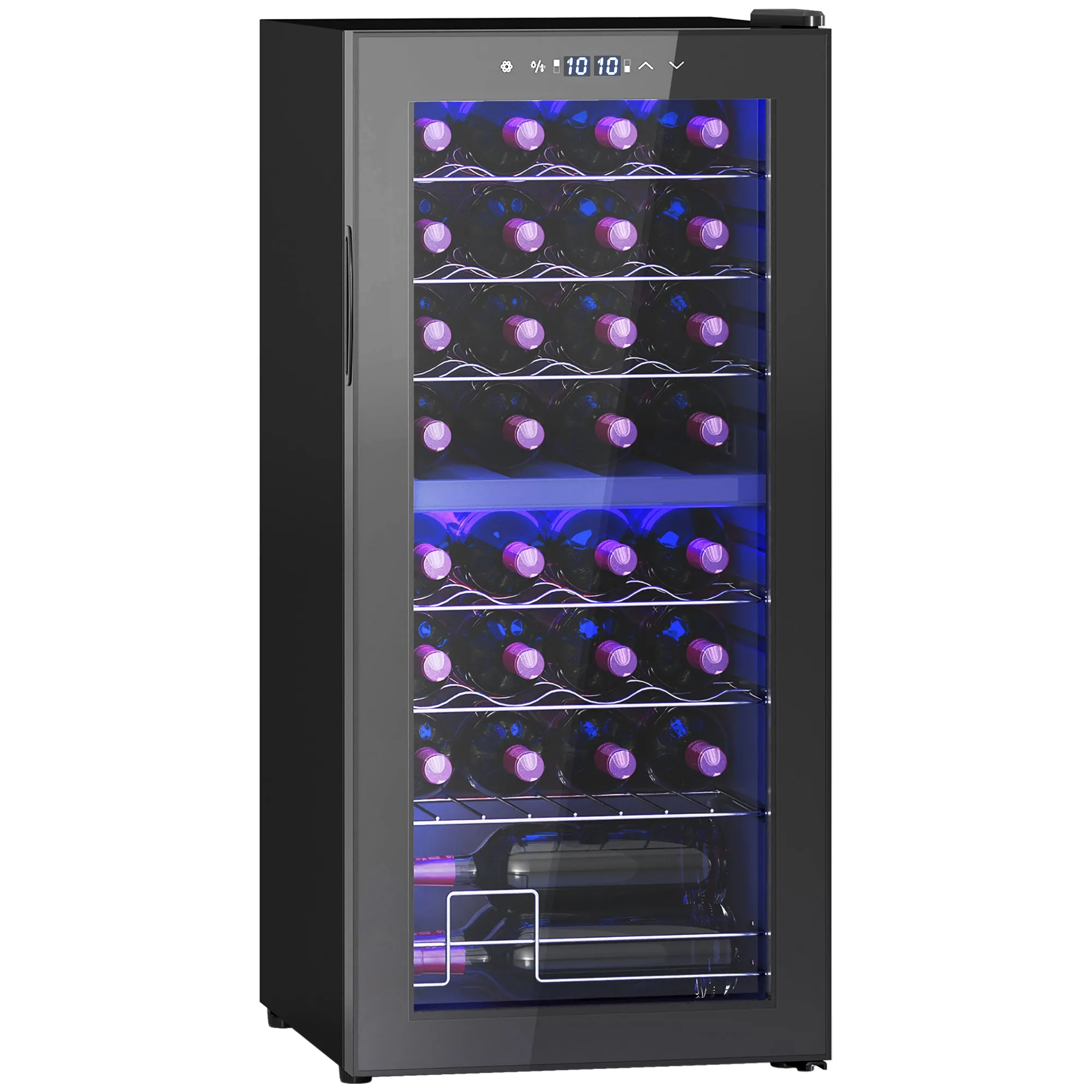 Wine Fridge 32 Bottle Dual Zone 5-18℃, Black