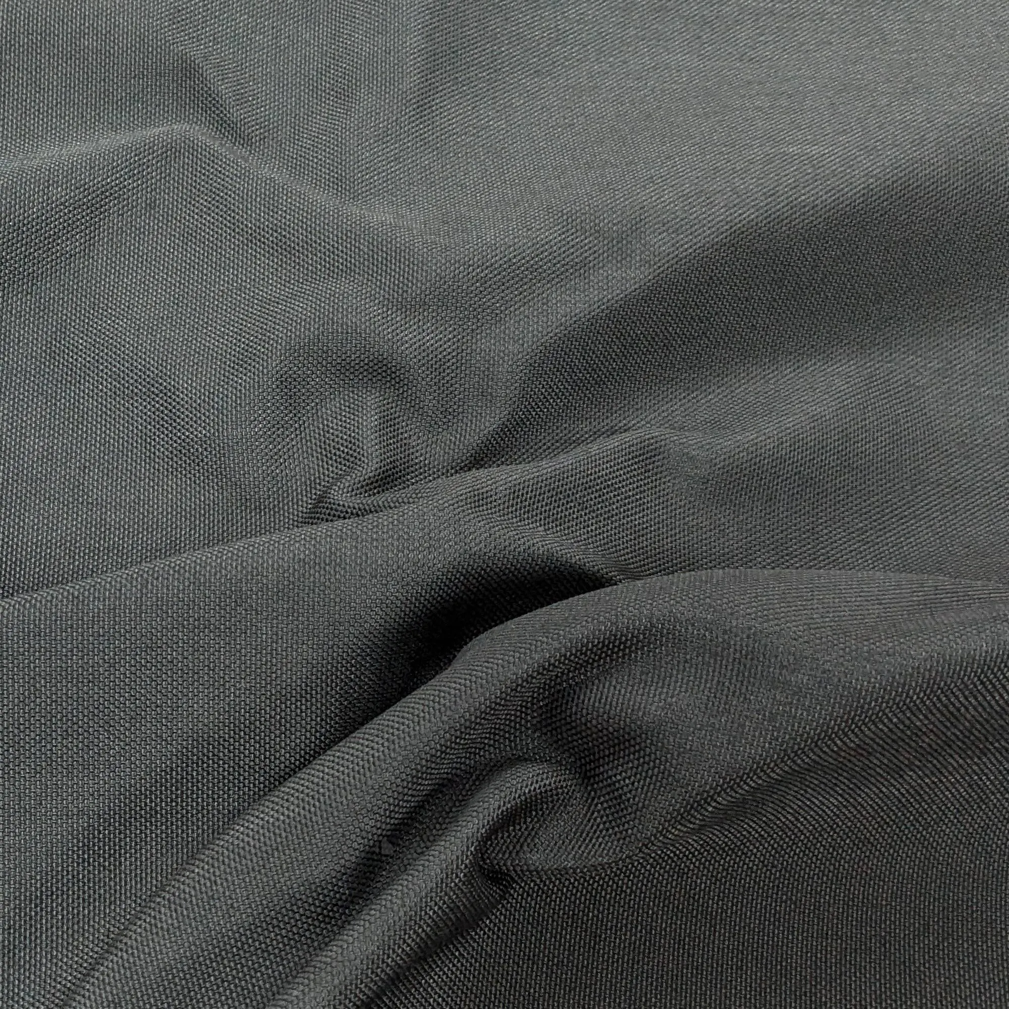 Tissu motif uni SUNLAB outdoor synthétique noir