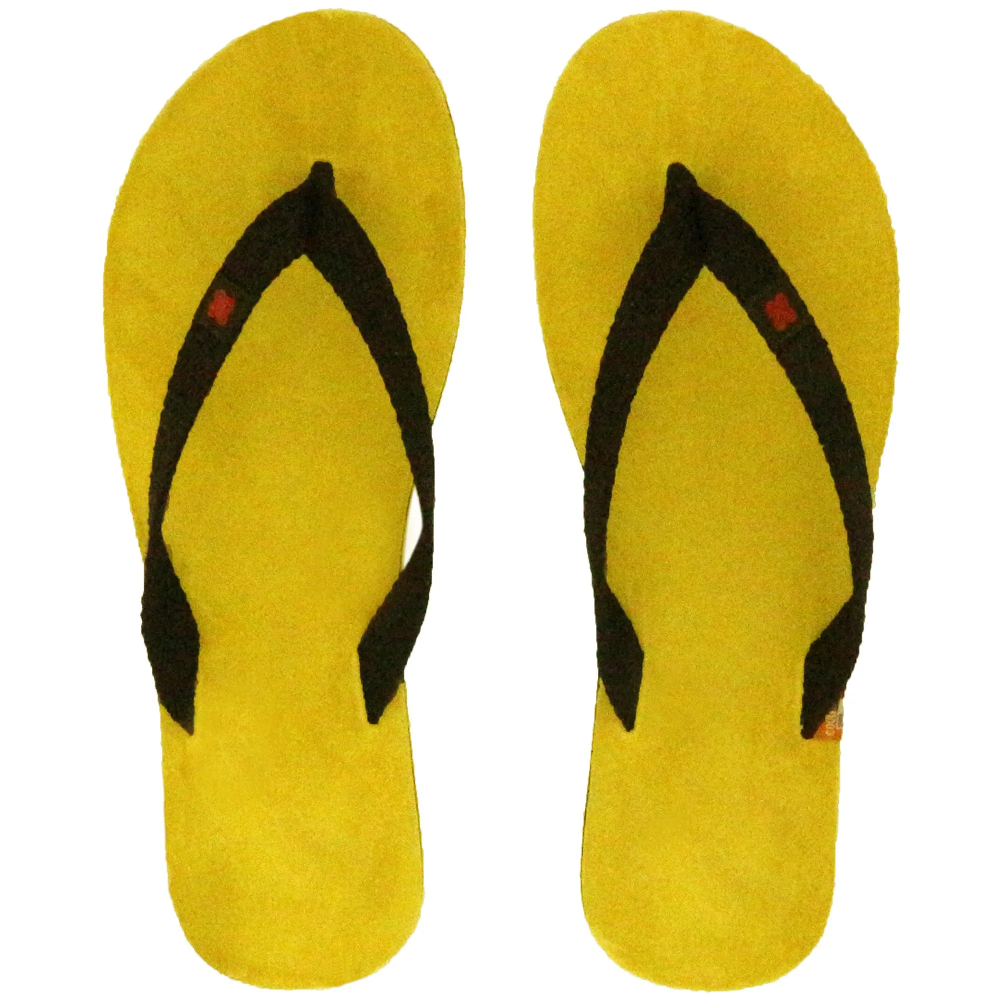 Tong en cuir velours de la collection MOOREA taille 46/47 Jaune