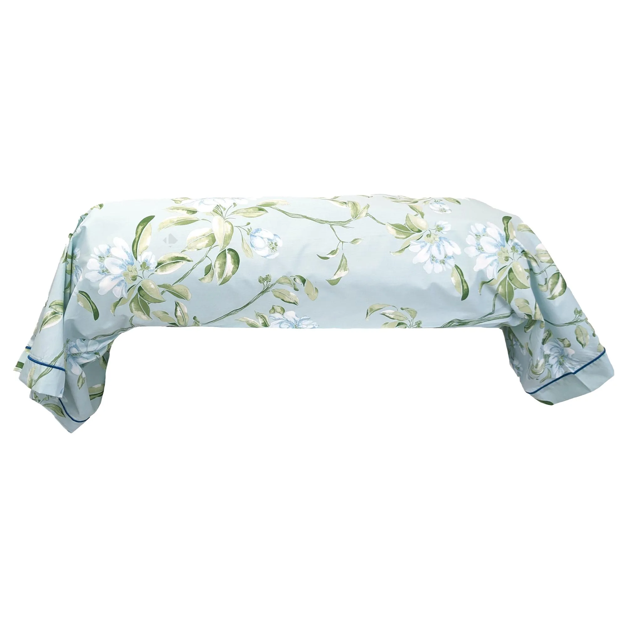 Taie de traversin 240x43 cm percale 100% coton ELÉNA vert Nil