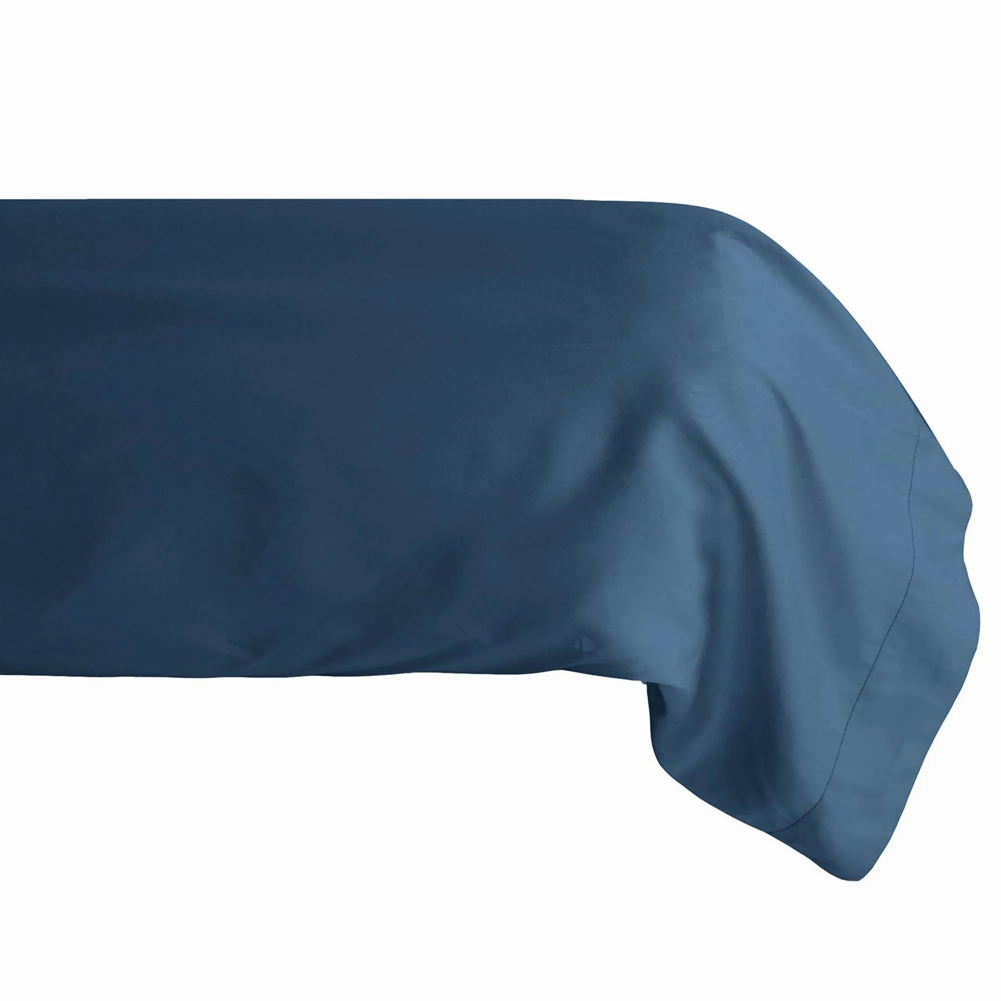 Taie de traversin 43x190 cm percale de coton MANOIR bleu Marine