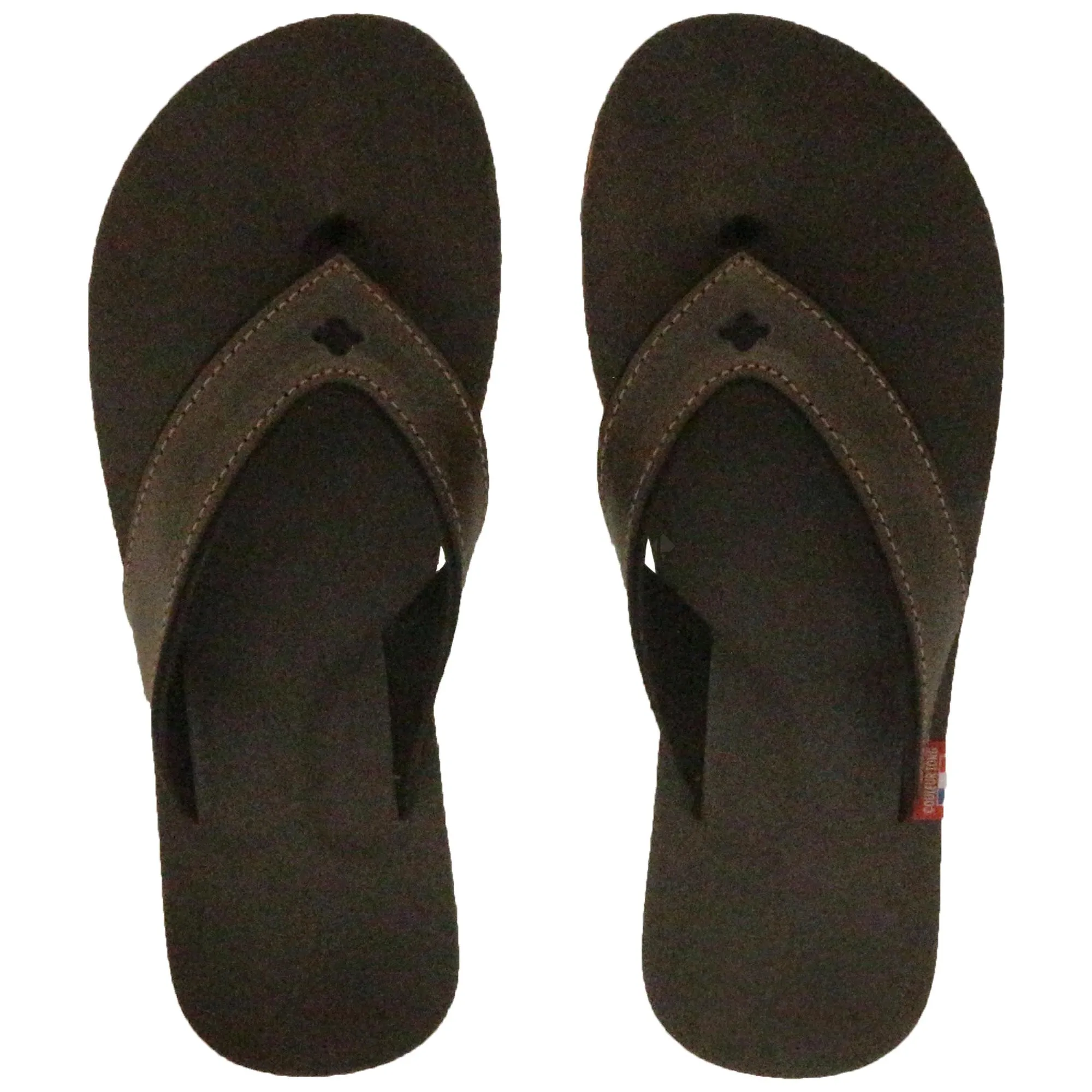 Tong bride large en cuir SPERONE 34/35 marron Chocolat