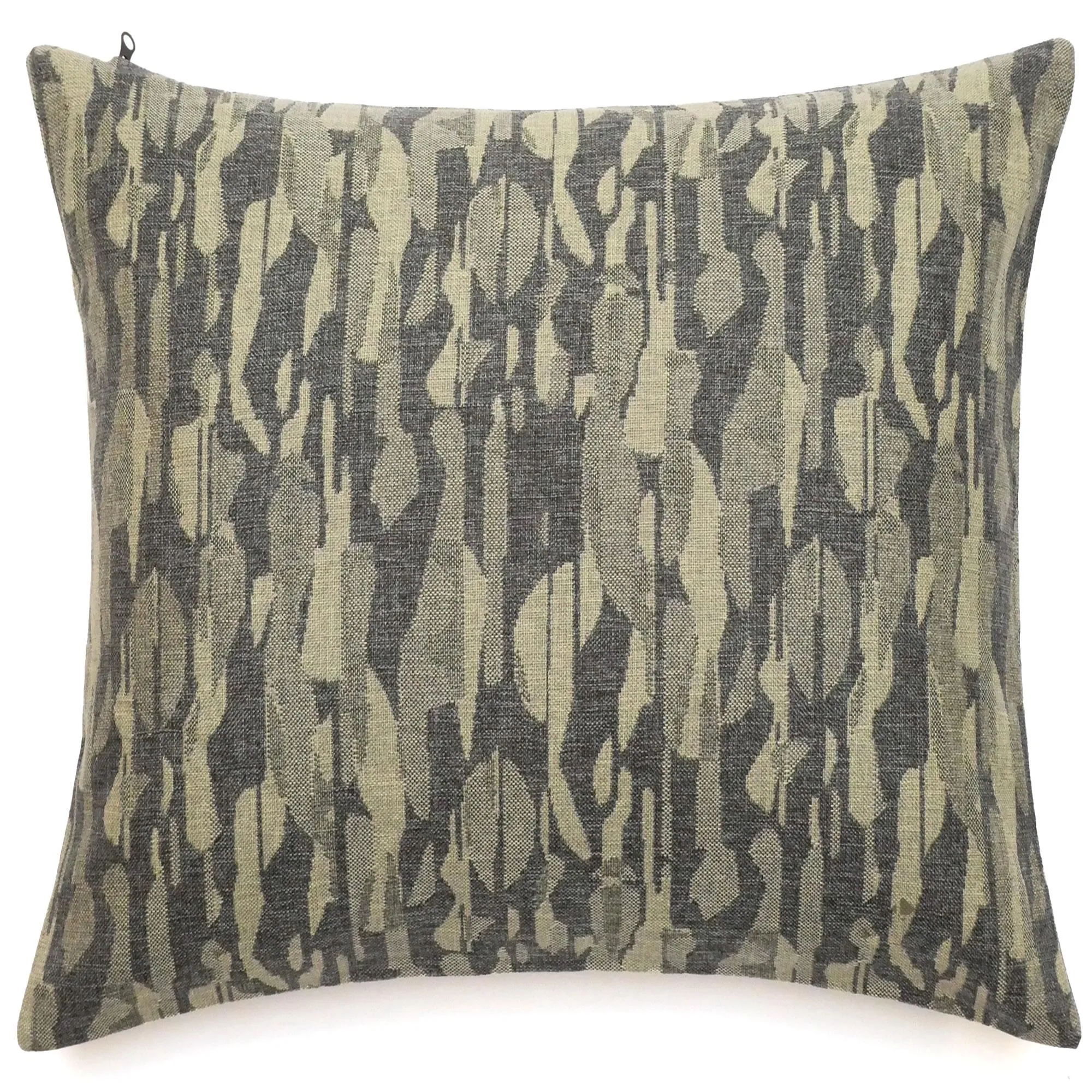 Housse de coussin 62x62 cm collection KALYMNOS tissu oléfine vert sauge