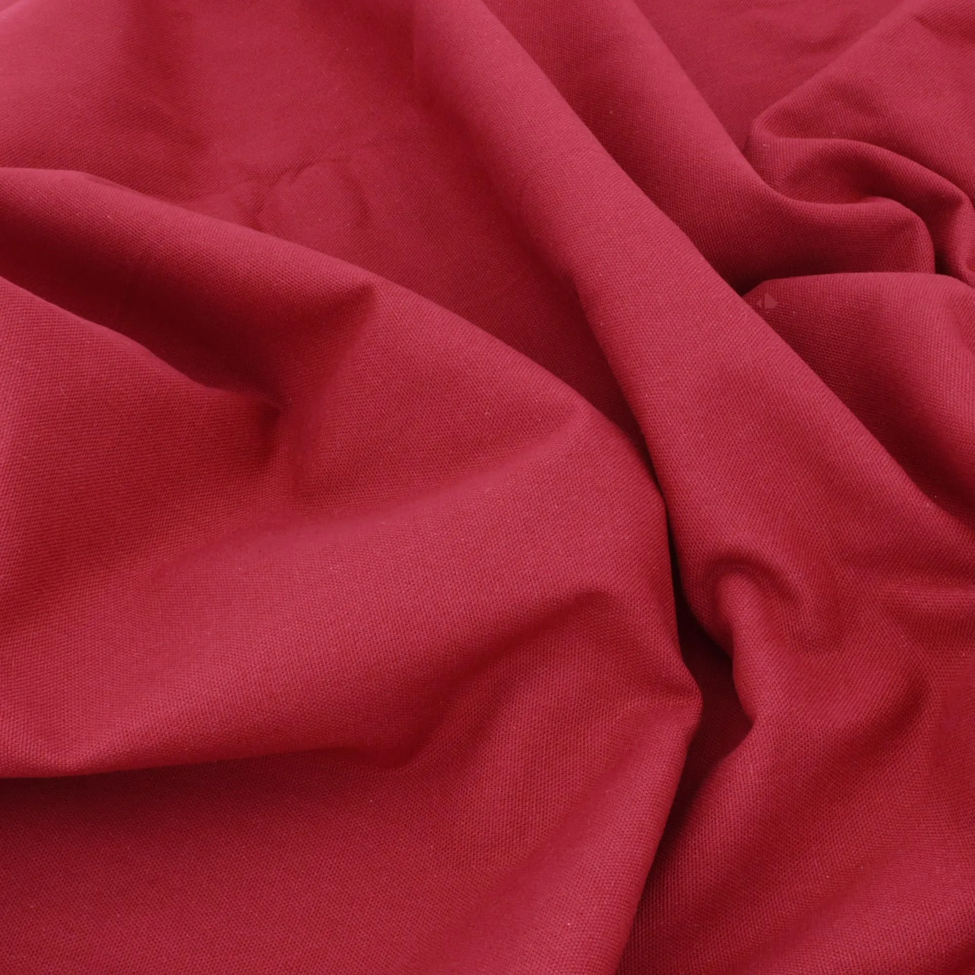 Tissu d'ameublement uni coton laize 280 cm DIABOLO rouge Griotte