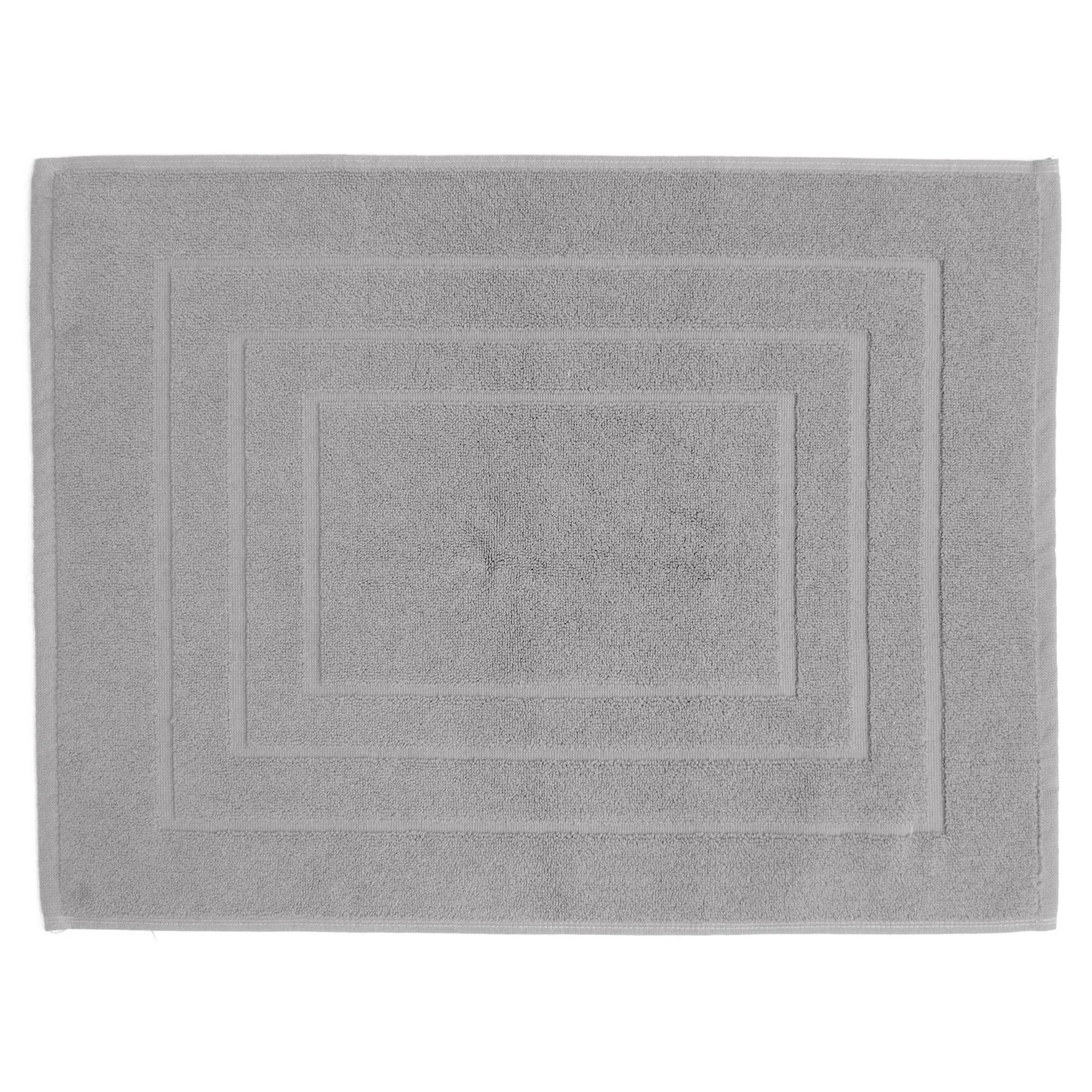 Tapis de bain 100% coton 1000g/m2 collection NAÏA 80x60 cm gris Perle