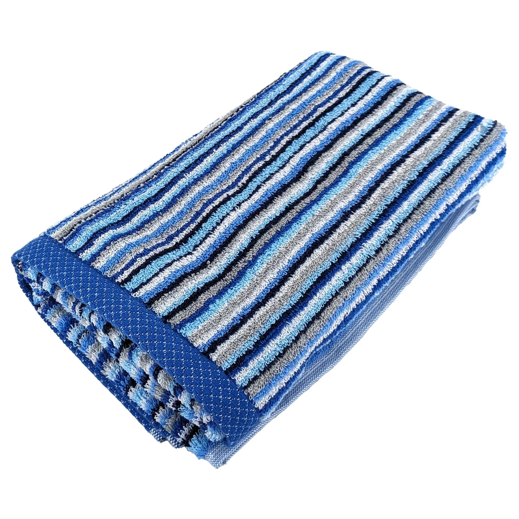 Serviette de toilette coton 500 g/m2 PURE STRIPES II bleu