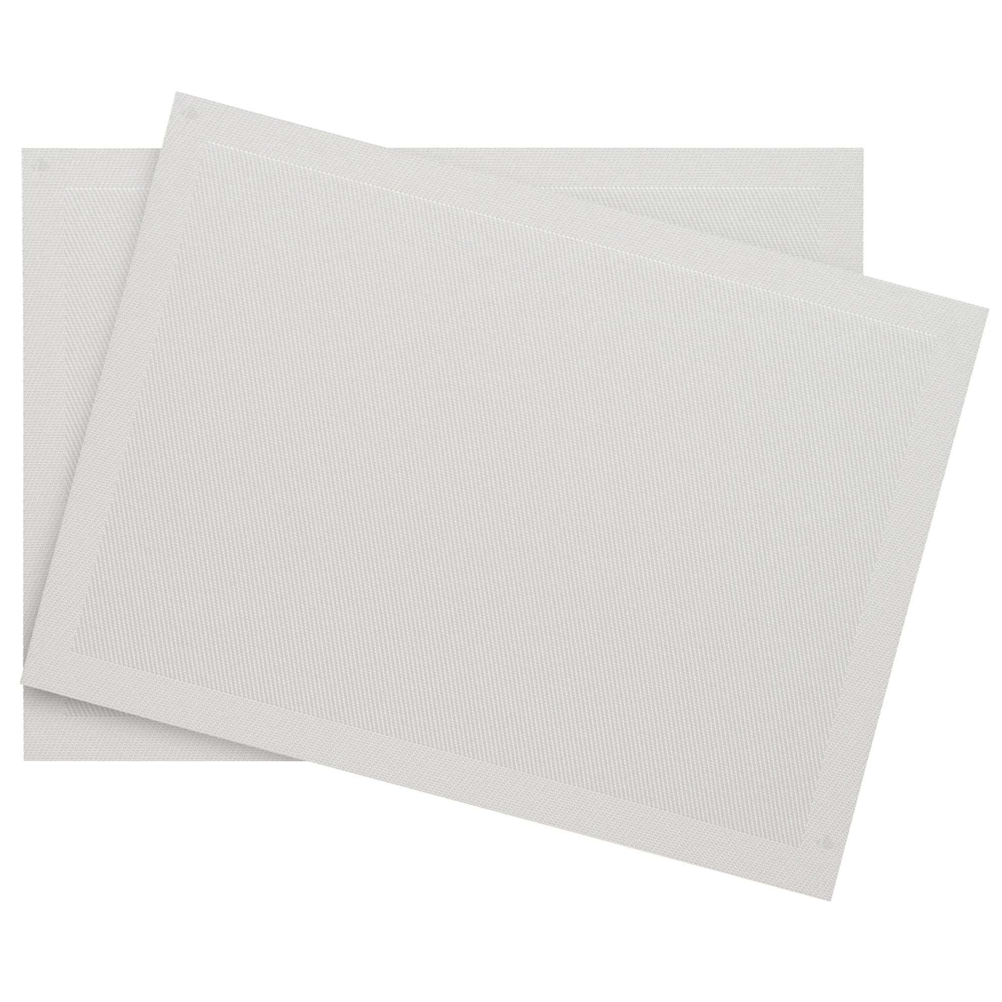 Lot de 2 sets de table synthétique 33x46 cm TAKAO gris Iceberg