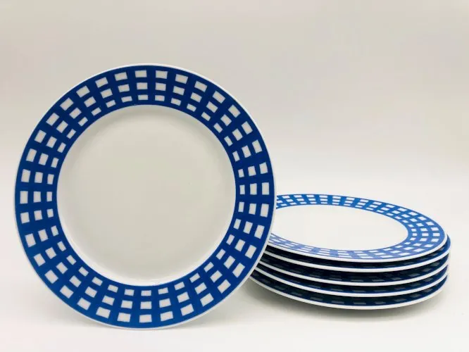 6 Assiette porcelaine Guy Degrenne.