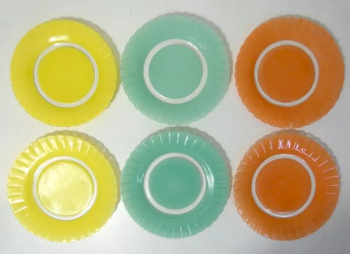 6 assiettes plates Duralex vintage