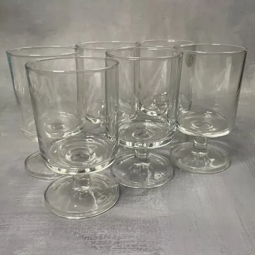 6 moyens grands verres Cavalier Luminarc couleur cristal Haut.~10.5cm