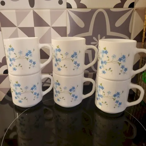 6 mugs Arcopal Myosotis, Veronica