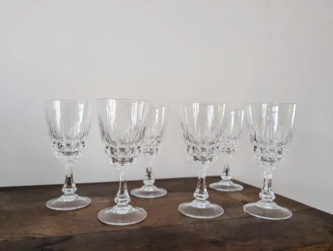 12 verres à vin Cristal dArques