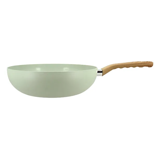 WOK CELADON 28CM EN
ALUMINIUM RECYCLÉ
INDUCTION