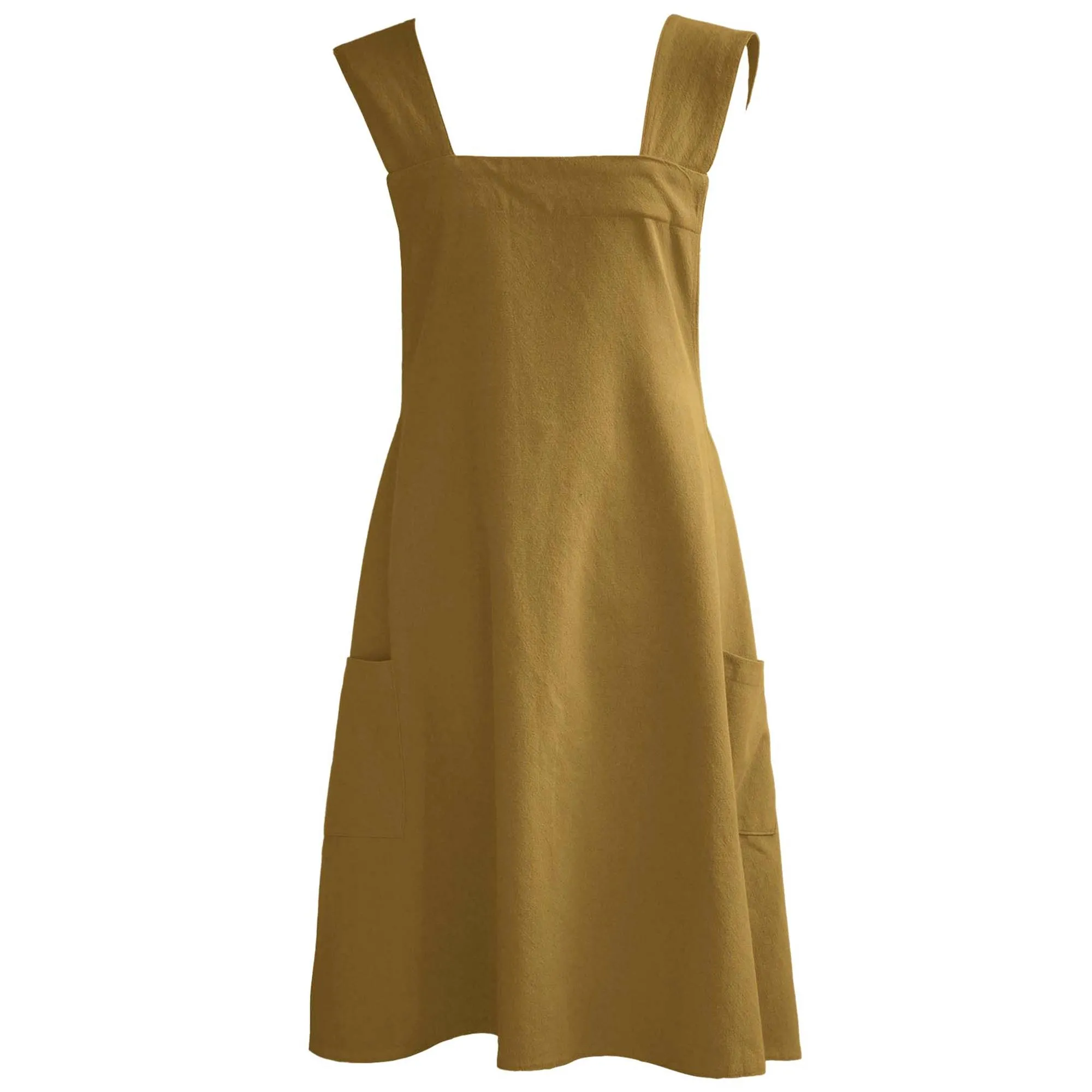 Tablier de cuisine coton 85x145 cm HONO marron foin