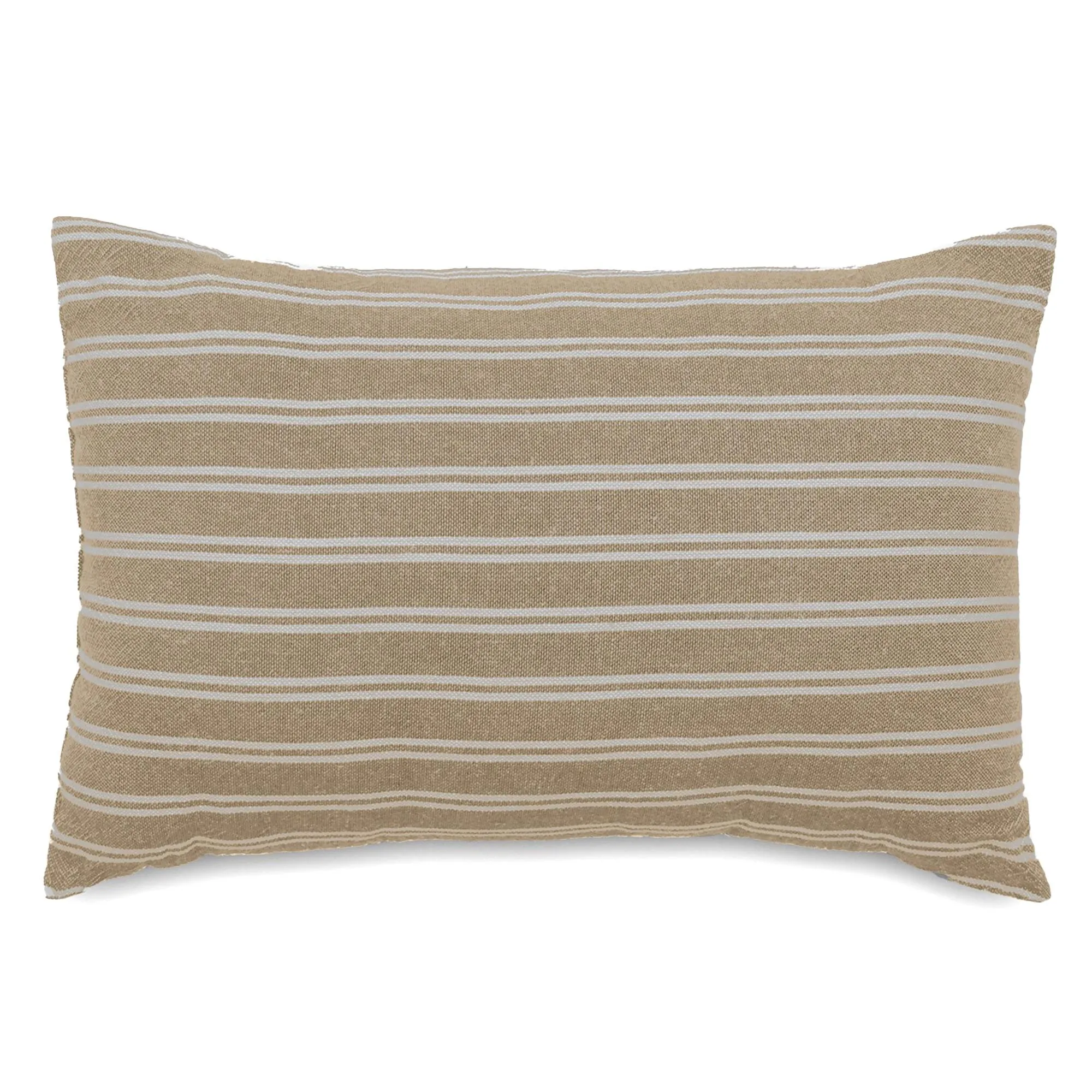 Coussin de plage coton lavé 20x30 cm LILI FOUTAS marron camel